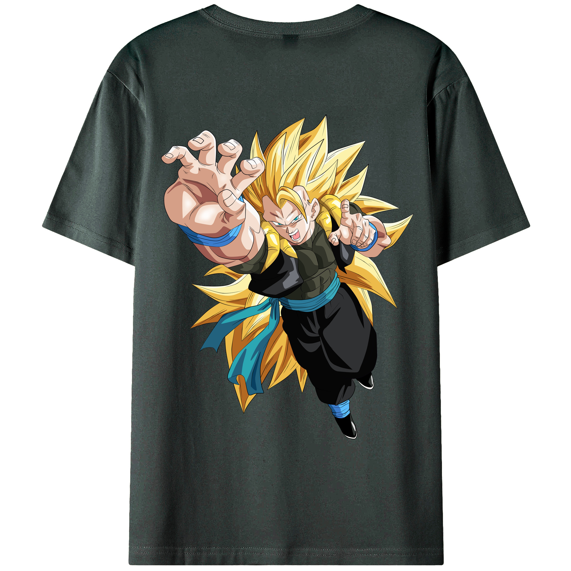 （画像用） ドラゴンボール ベジータ四世（Bejīta Yonsei）DRAGON BALL Vegeta IV 綿100％ メンズ半袖Tシャツ（バックプリント） 通気性